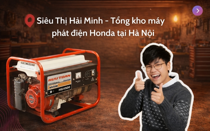 Địa chỉ bán máy phát điện Honda chính hãng tại Hà Nội