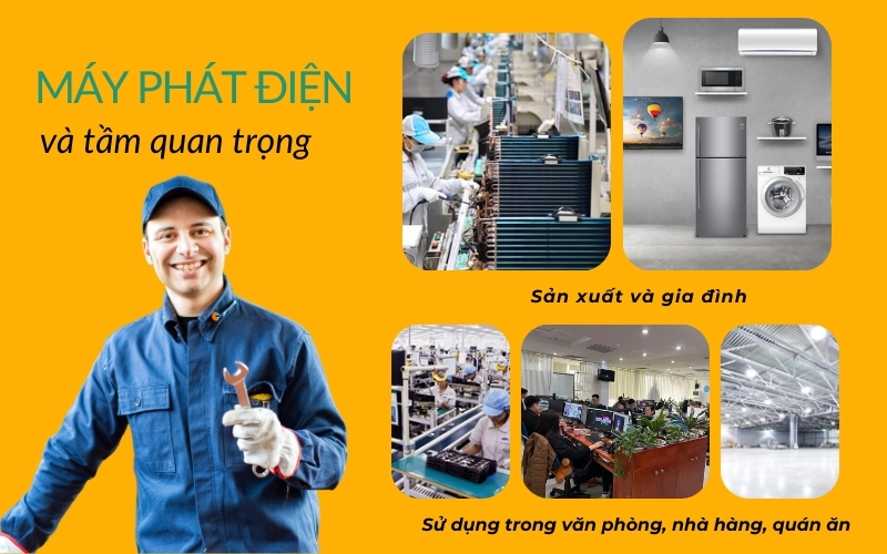 tầm quan trọng của máy phát điện