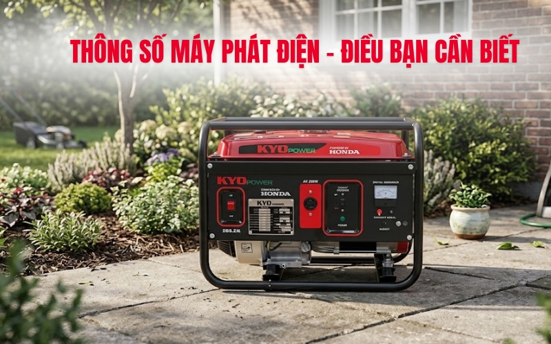 Thông số máy phát điện – điều bạn cần biết