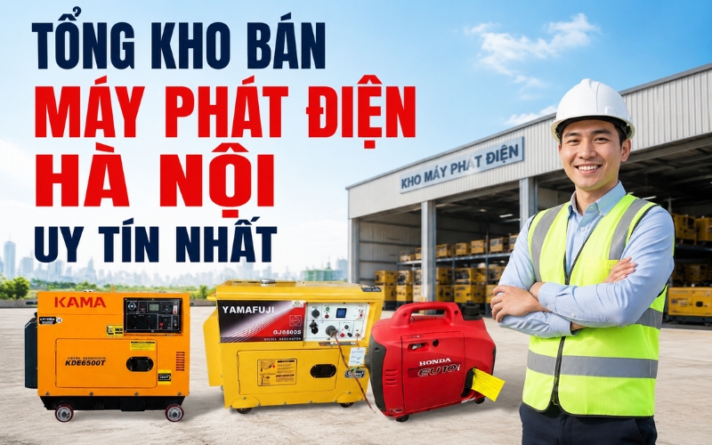 Tổng kho máy phát điện tại Hà Nội