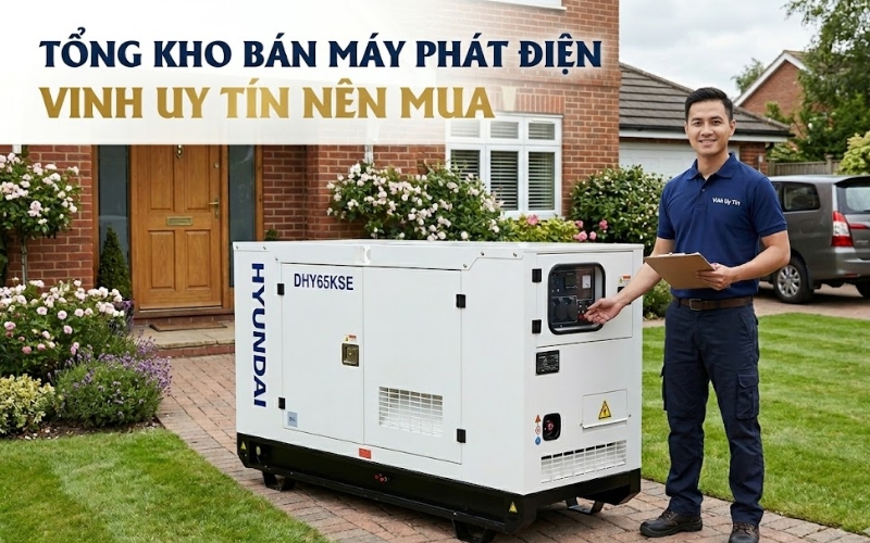 Tổng Kho Bán Máy Phát Điện Vinh Uy Tín Nên Mua