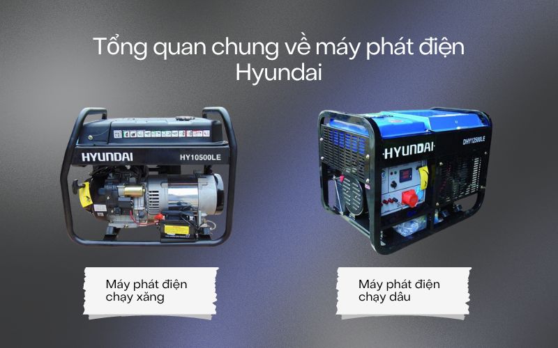 Tổng quan chung về máy phát điện Hyundai