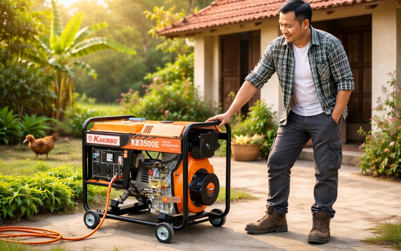 Tổng quan về máy phát điện 3KW chạy dầu Nhật Bãi