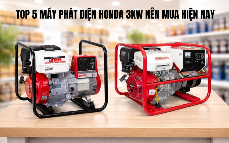Top 5 máy phát điện honda 3kw nên mua hiện nay