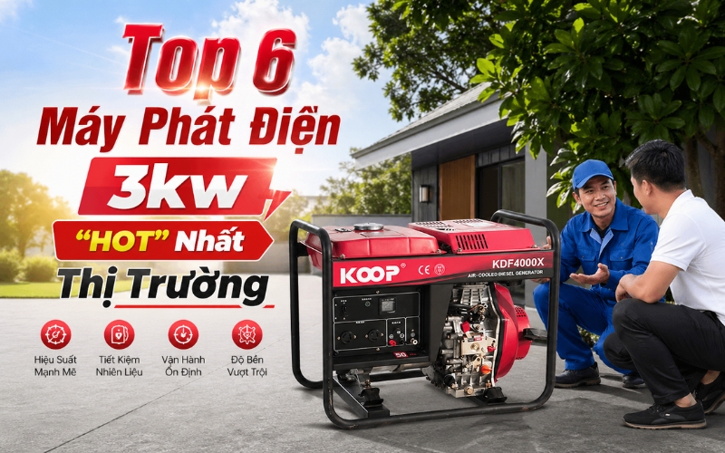 Top 6 Máy Phát Điện 3kw HOT Nhất Thị Trường