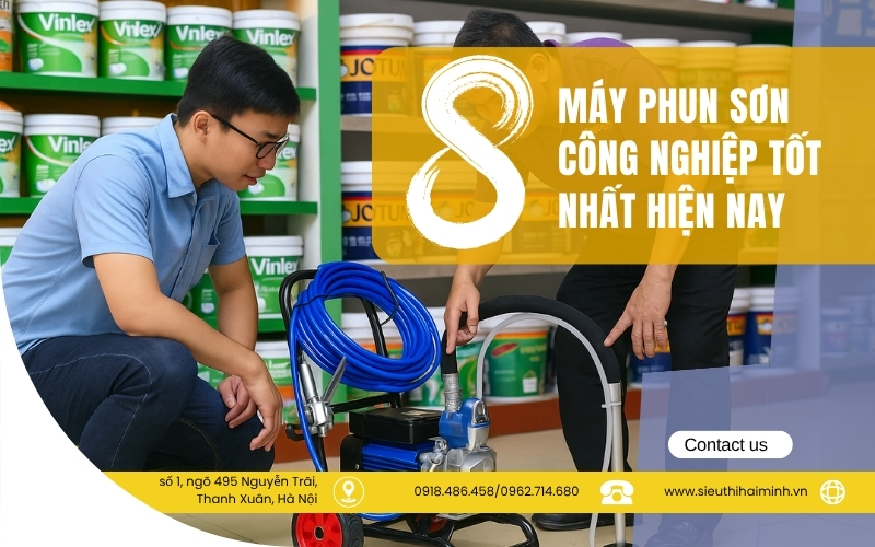 8 máy phun sơn công nghiệp tốt nhất hiện nay