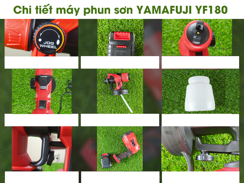Máy phun sơn chạy pin Yamafuji YF180 - 1