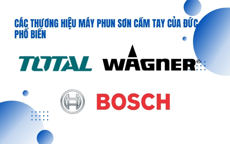 Các thương hiệu máy phun sơn cầm tay của Đức phổ biến