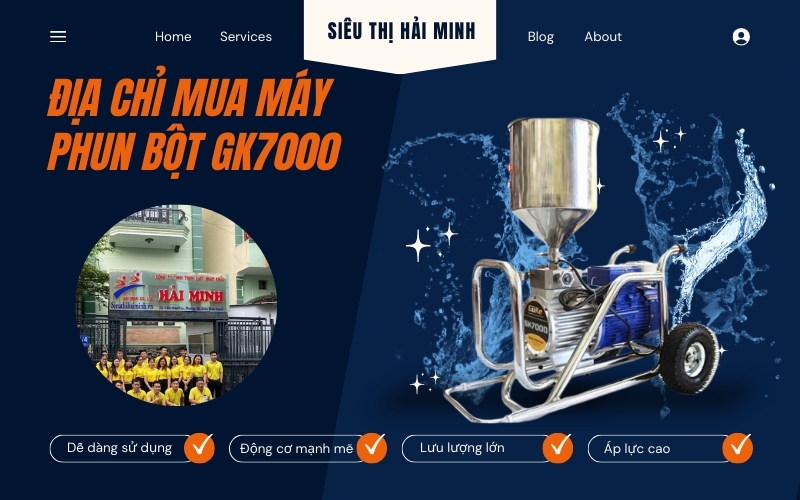 Địa chỉ mua máy phun bột GK7000 uy tín và chính hãng