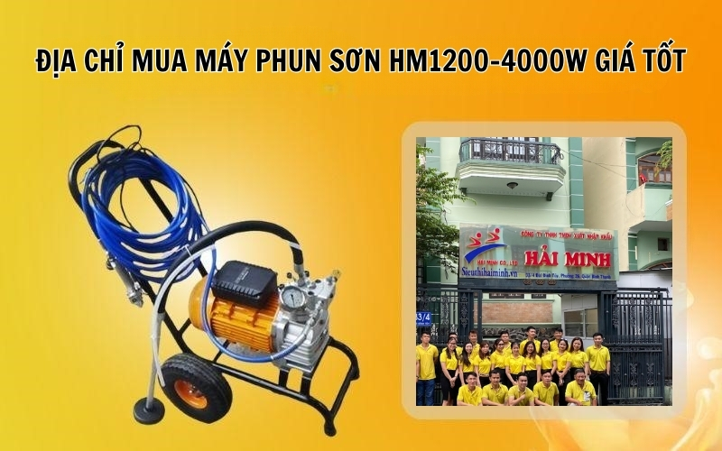 Địa chỉ mua máy phun sơn HM1200-4000W giá tốt