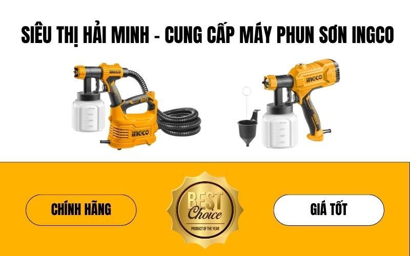 Địa chỉ mua máy phun sơn ingco chính hãng giá tốt