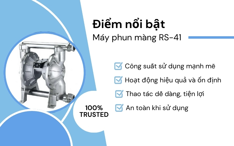 Điểm nổi bật của Máy phun màng RS-41