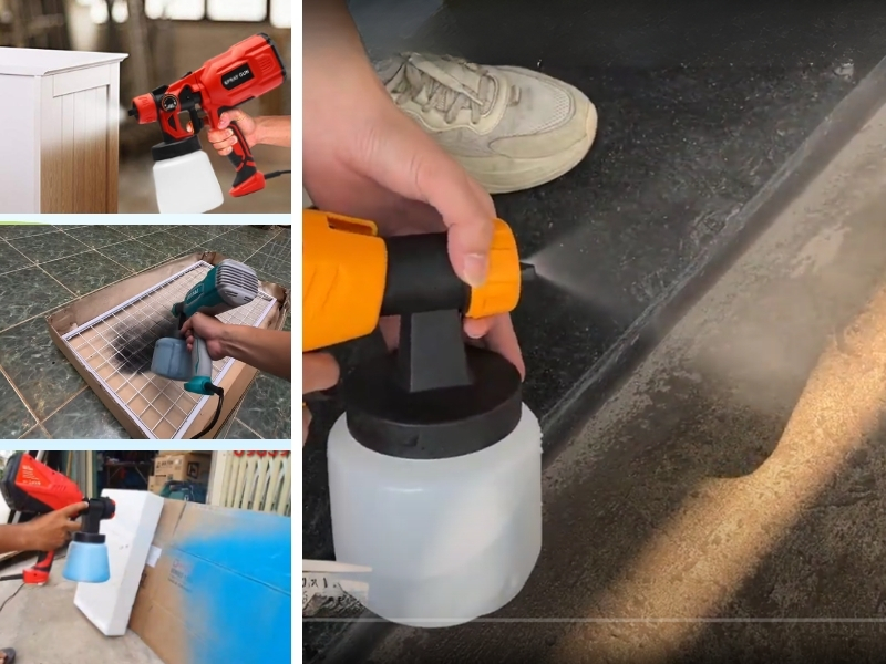 Giá máy phun sơn cầm tay chỉ từ 1 triệu đồng