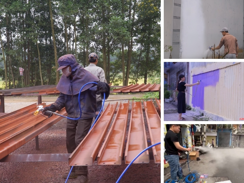 Giá máy phun sơn công nghiệp - đa dạng mẫu mã