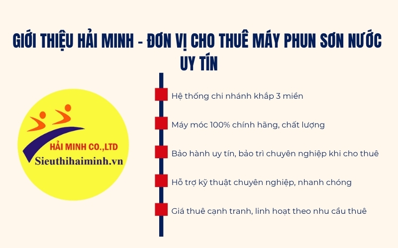 Giới thiệu Hải Minh - Đơn vị cho thuê máy phun sơn nước uy tín