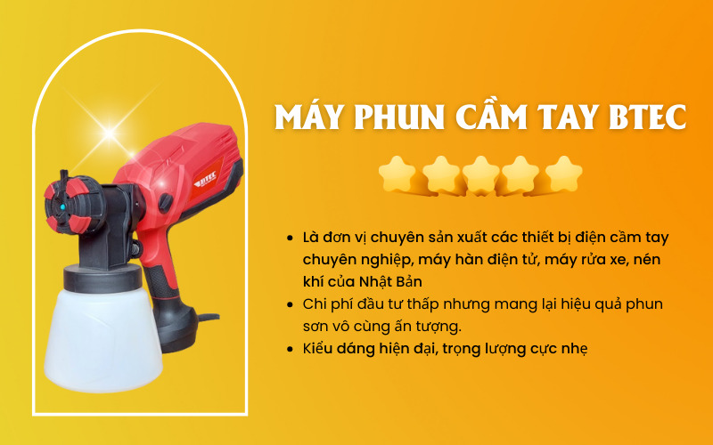 Giới thiệu máy phun cầm tay mini Btec