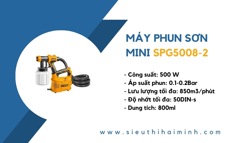 Giới thiệu máyphun sơn mini SPG5008-2