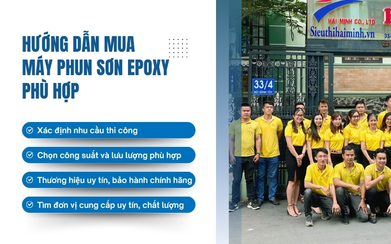 Hướng dẫn mua máy phun sơn epoxy phù hợp