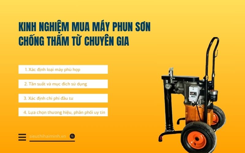 Kinh nghiệm mua máy phun sơn chống thấm từ chuyên gia