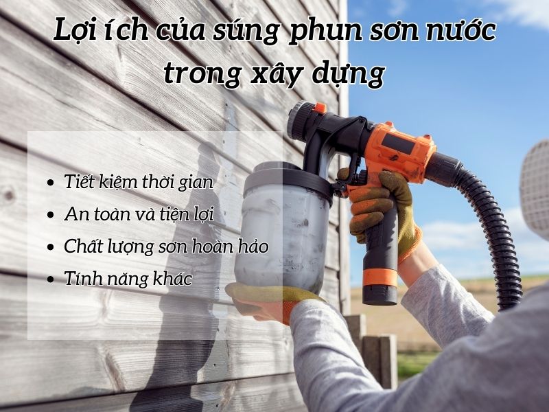 Lợi ích của máy phun sơn nước trong công nghiệp
