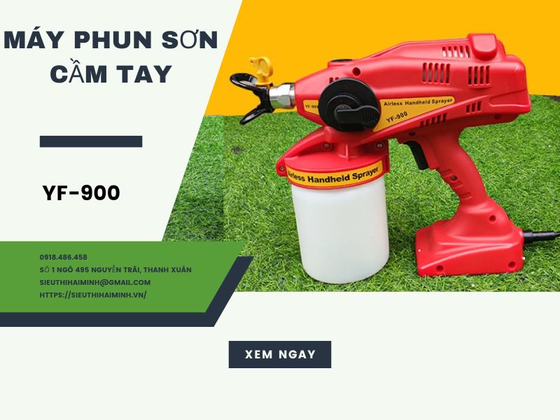 Máy Phun Sơn Cầm Tay Yamafuji Yf900 Có Gì Đặc Biệt