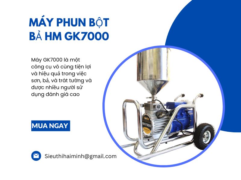 Máy phun bột bả HM GK7000