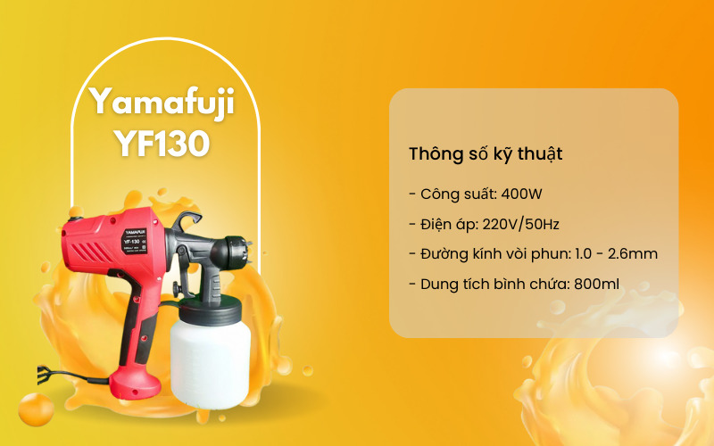 Máy phun mini chạy điện Yamafuji YF130
