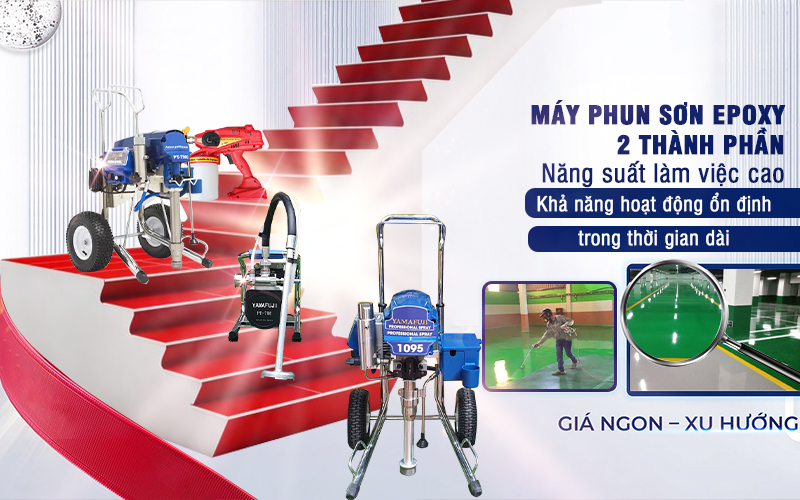 Máy phun sơn Epoxy 2 thành phần