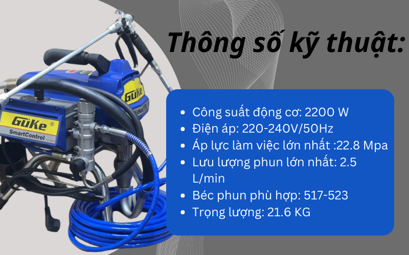 Máy phun sơn GUKE-GK595