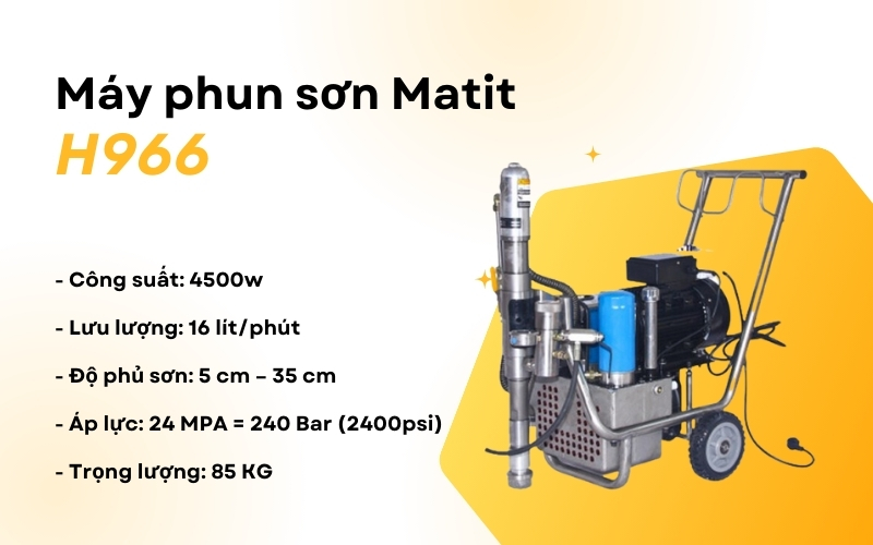 Máy phun sơn Matit H966
