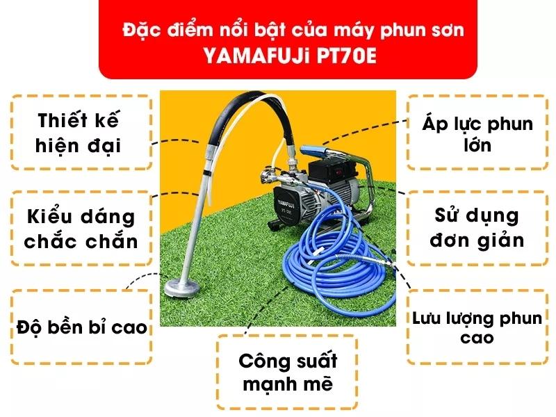 Đặc điểm nổi bật của máy phun sơn Yamafuji PT-70E