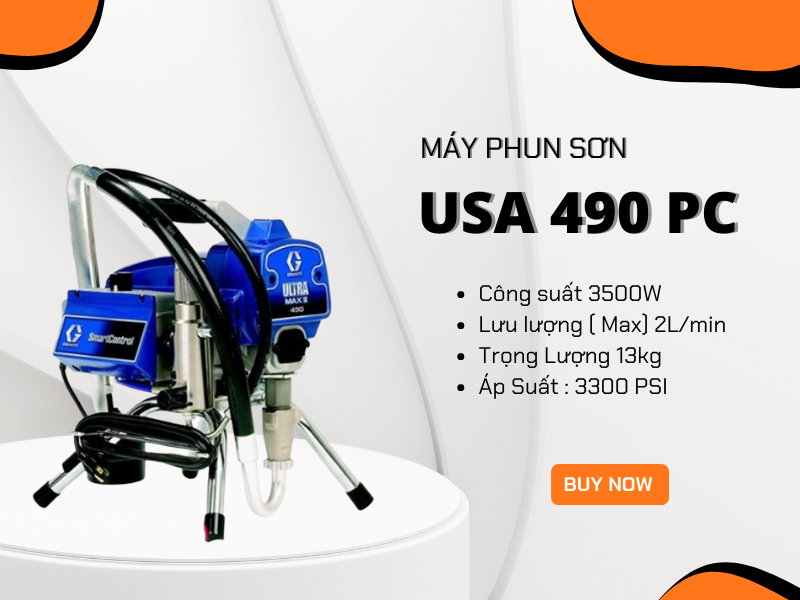 Máy phun sơn USA 490 PC