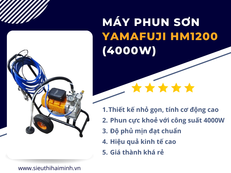 Máy phun sơn Yamafuji HM1200