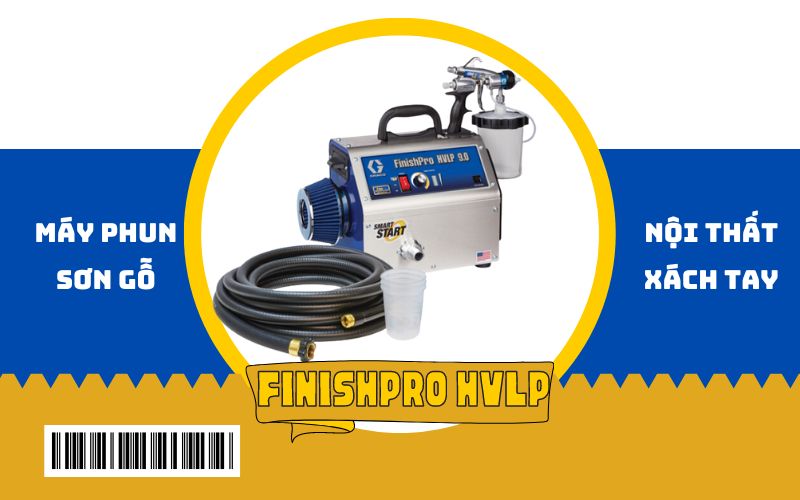 Máy phun sơn gỗ - nội thất xách tay- FinishPro HVLP