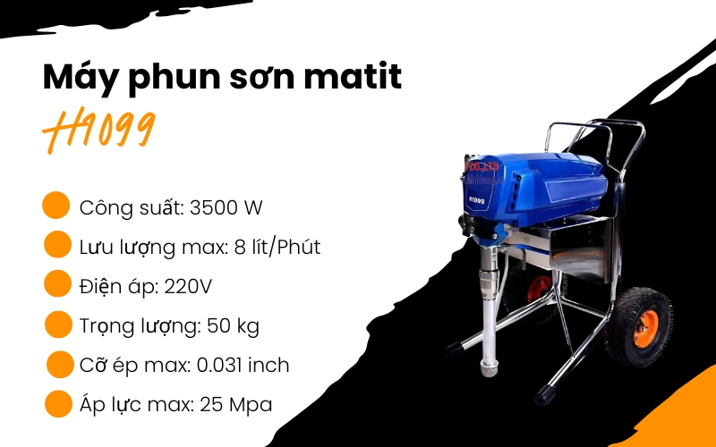 Máy phun sơn matit H1099
