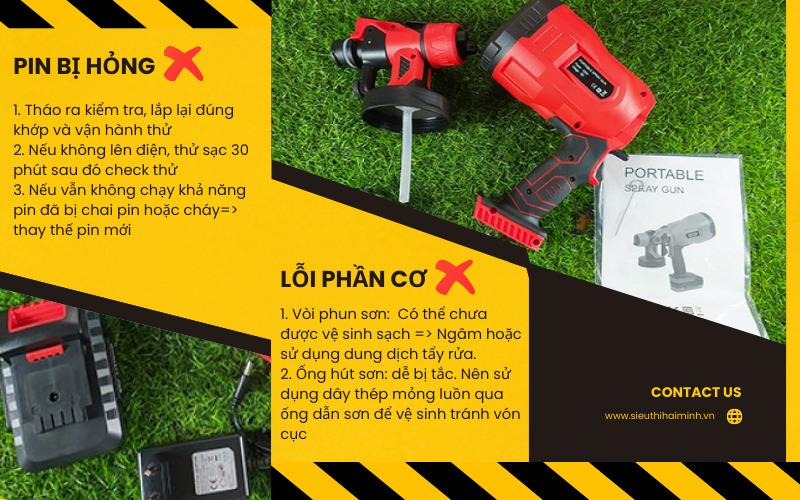 Một số lỗi thường gặp khi sử dụng YF-180