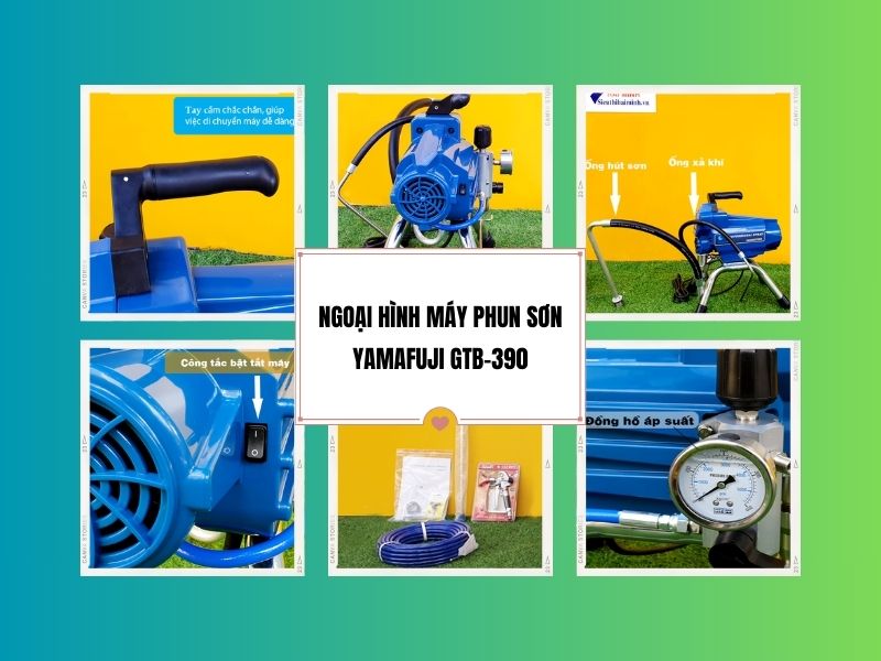 Ngoại hình máy phun sơn Yamafuji GTB-390
