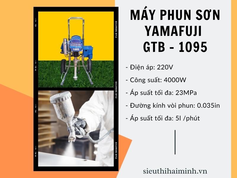Thông số kỹ thuật của máy phun sơn Yamafuji GTB-1095