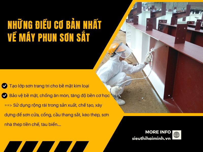 Những điều cơ bản nhất về máy phun sơn sắt