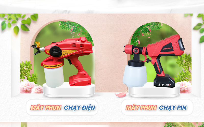 Máy phun sơn cầm tay có ưu nhược điểm gì