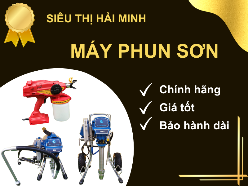 Siêu thị Hải Minh đơn vị cung cấp và phân phối các loại máy phun sơn chất lượng cao