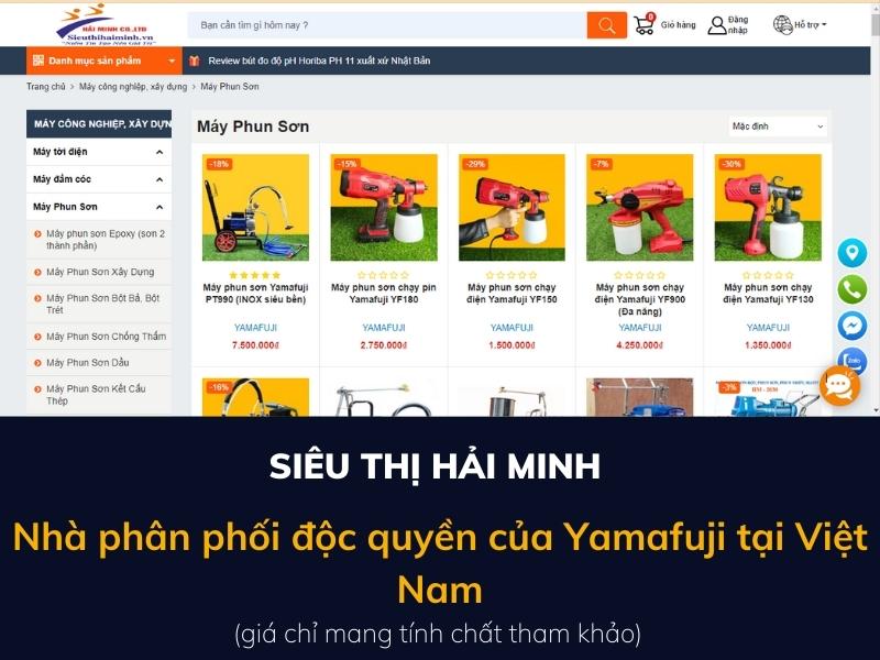Địa chỉ cung cấp máy phun sơn Yamafuji tốt