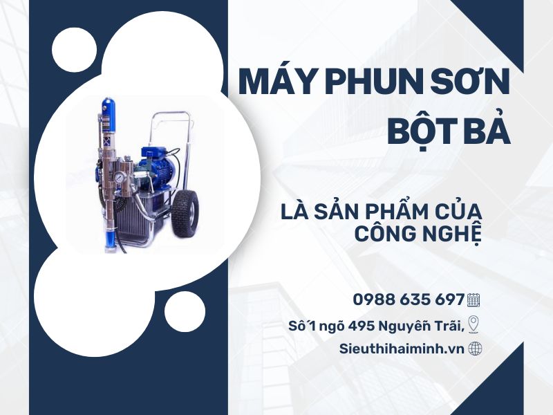 Sự khác biệt của máy phun sơn bột bả