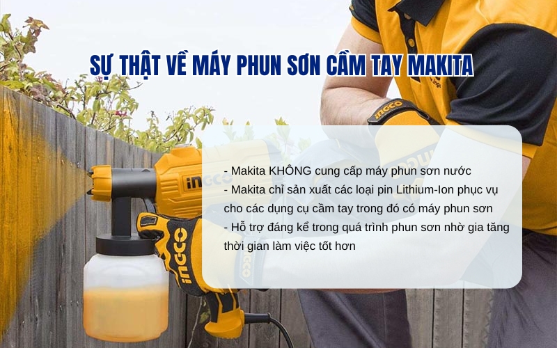 Sự thật về máy phun sơn cầm tay Makita
