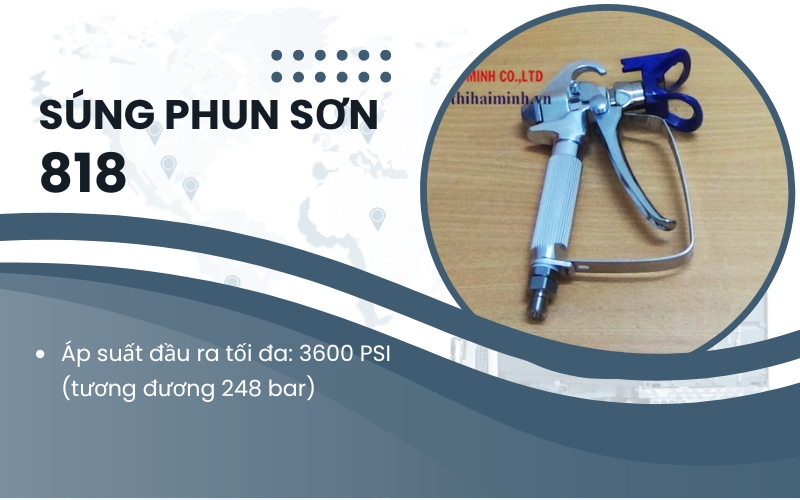 Súng phun sơn cho máy phun sơn 818