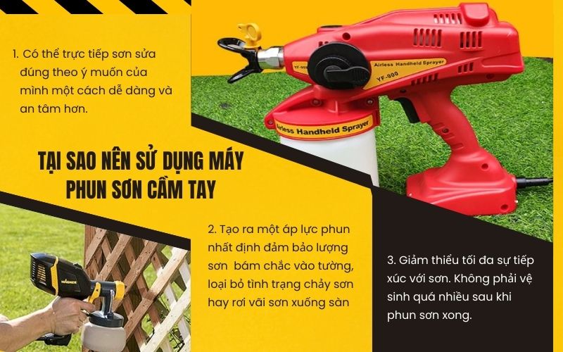 Tại sao nên sử dụng máy phun sơn cầm tay