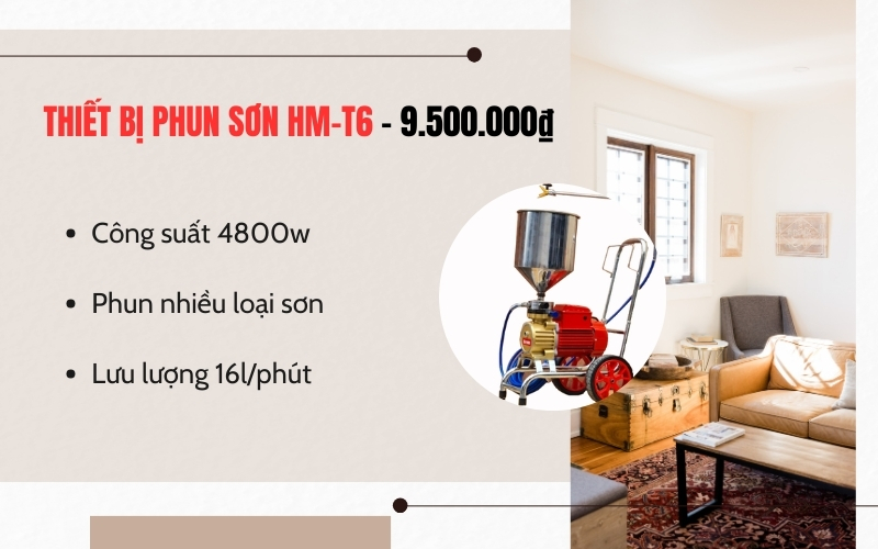  Thiết bị phun sơn HM-T6 - 9.500.000₫