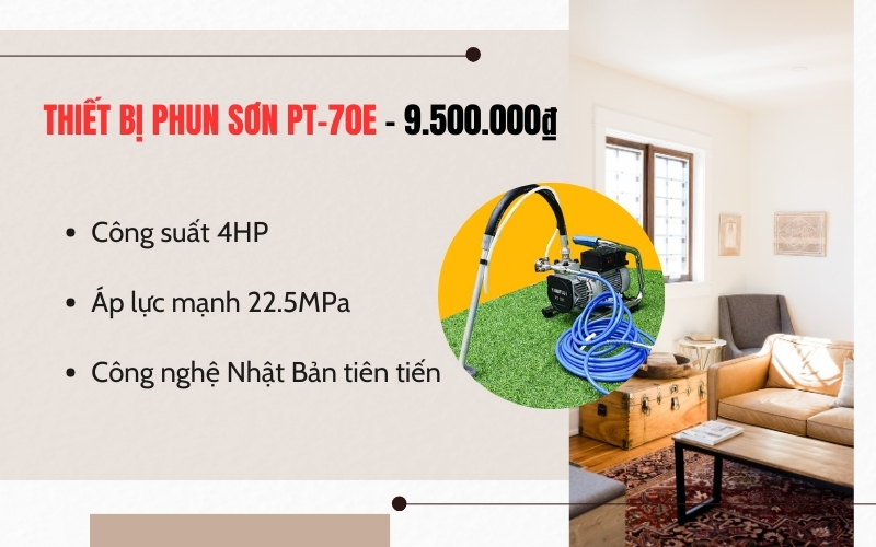 Thiết bị phun sơn PT-70E - 9.500.000₫