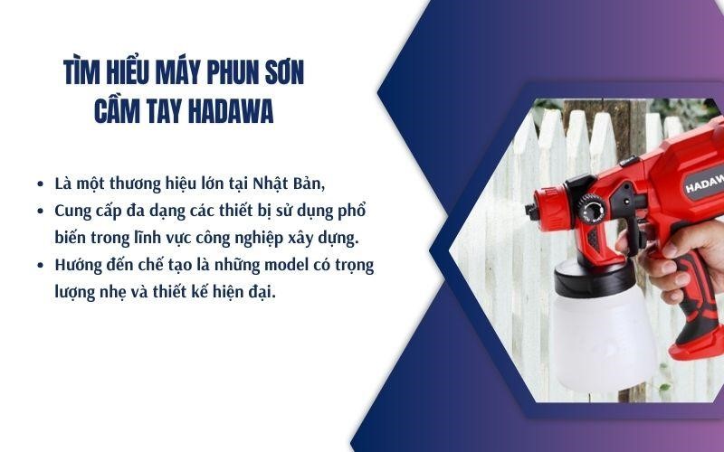 Tìm hiểu máy phun cầm tay Hadawa