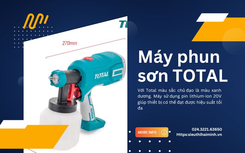Tìm hiểu về máy phun dùng pin Total